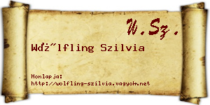 Wölfling Szilvia névjegykártya